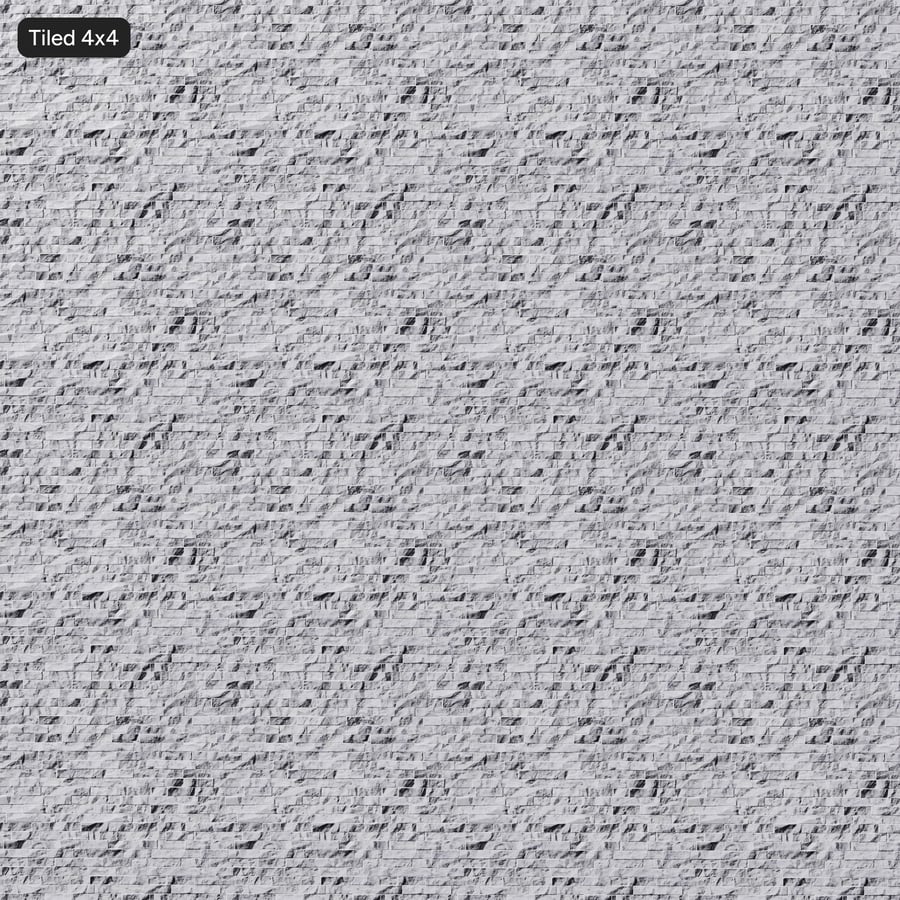 Ledger Stone Wall Texture, White