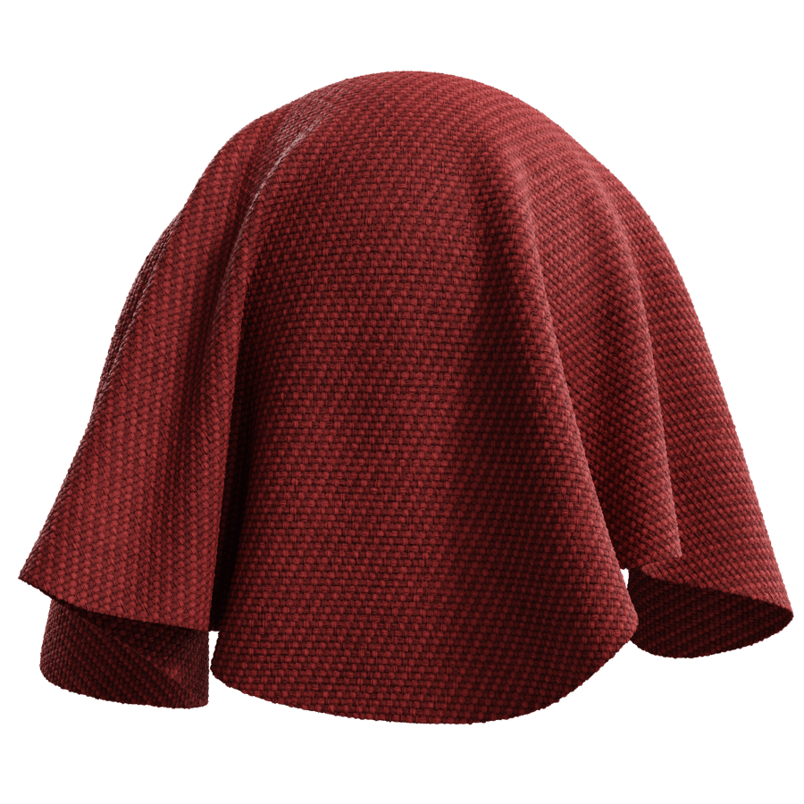 Basketweave Fabric Texture, Red