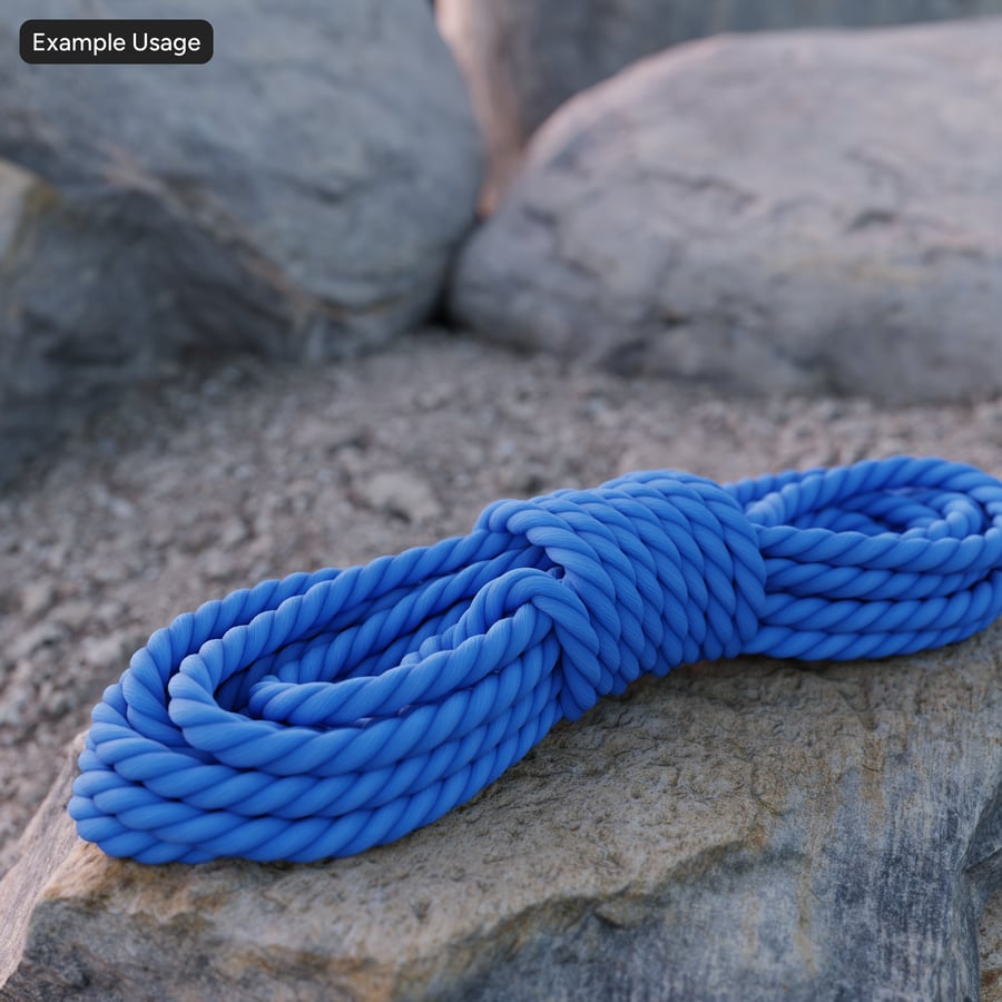 Tekstur Kain Tali, Biru