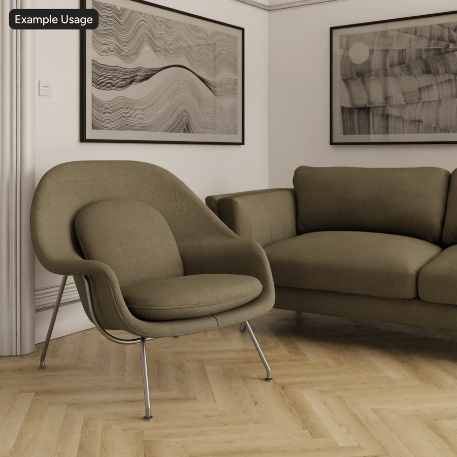 Tessuto in twill di cotone fiammato, oliva