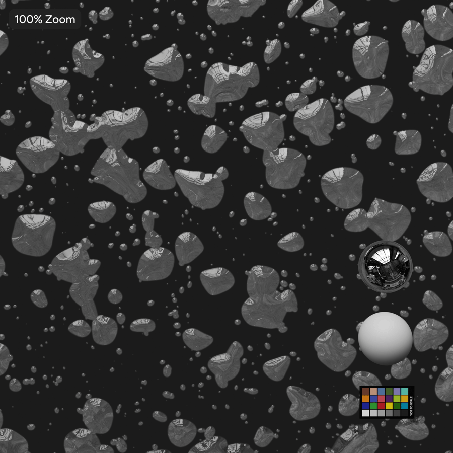 Texture di bolle d'acqua miste