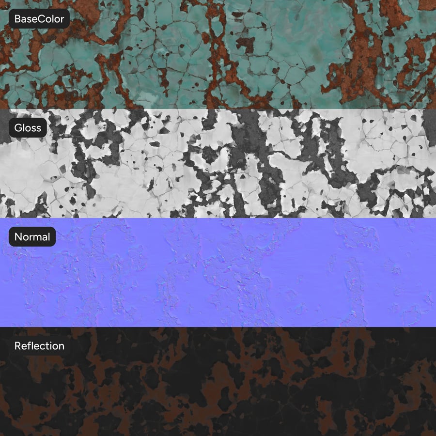 Skalande rostig metalltextur