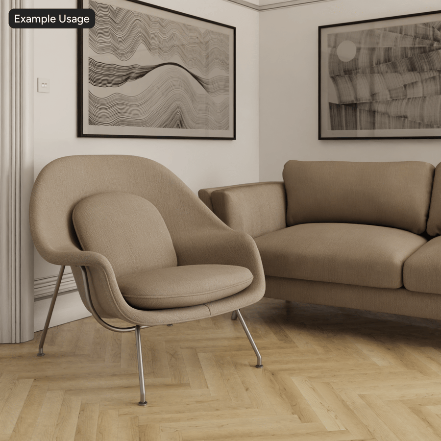 Leinengewebe mit Diagonalbindung, Beige