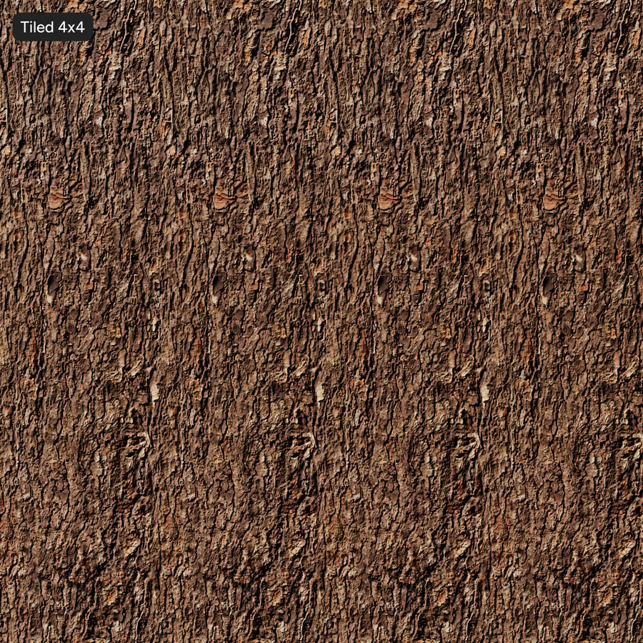 Roughness Hardwood Bark Texture, brązowy