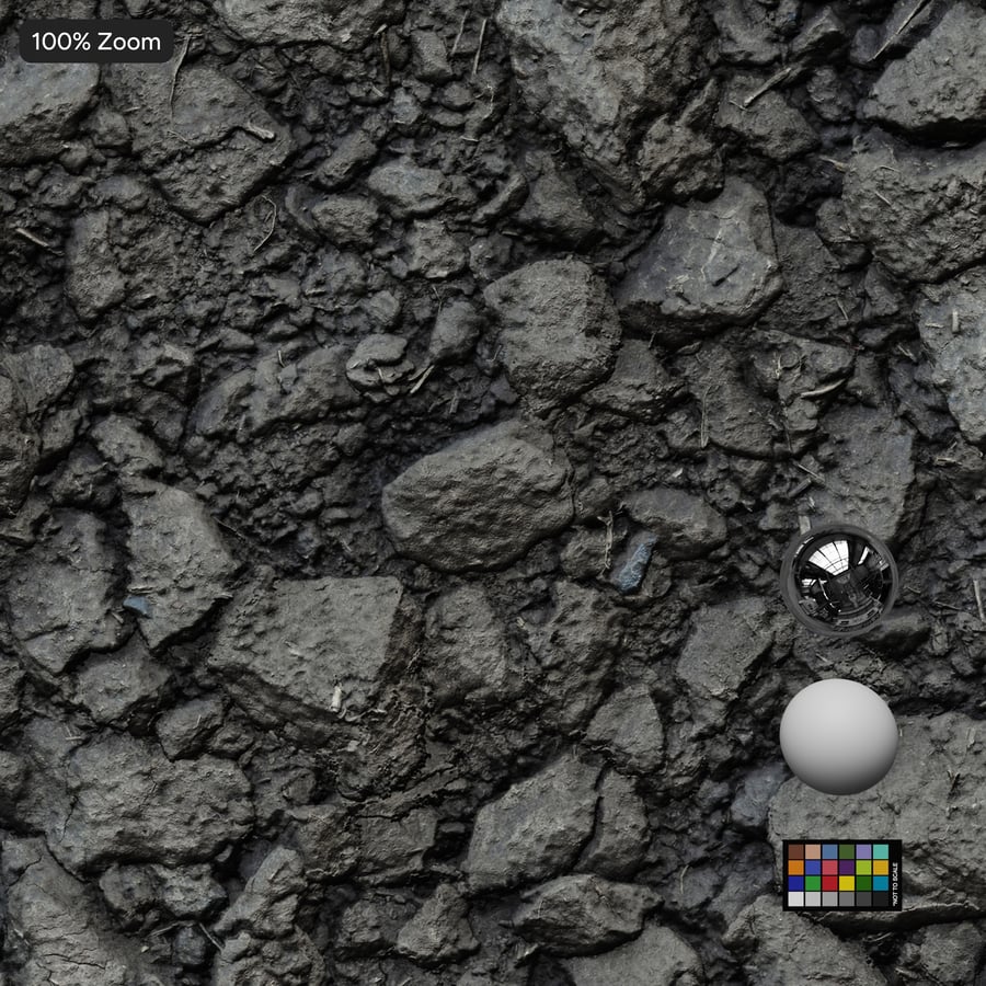 Mixed Jagged Rocks Texture