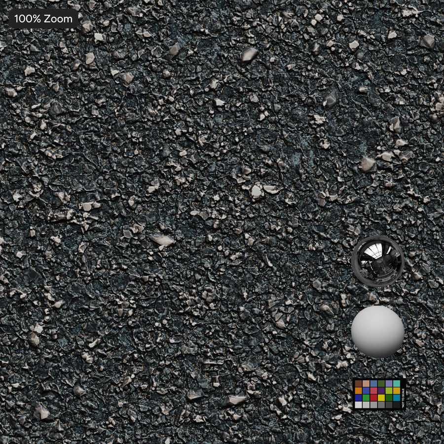Rough Asphalt Texture, Gray