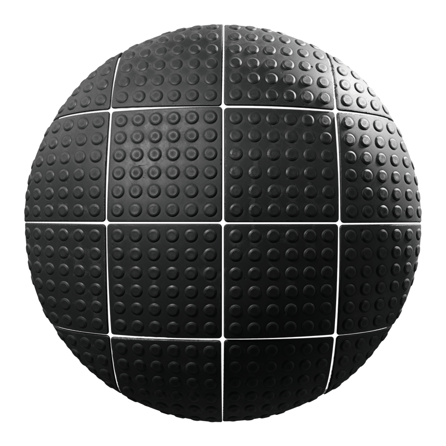 Tactile Dots Paver Texture, Black