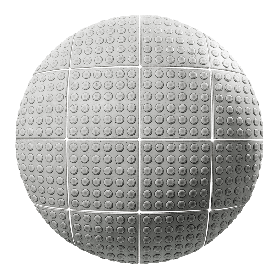 Tactile Dots Paver Texture, White