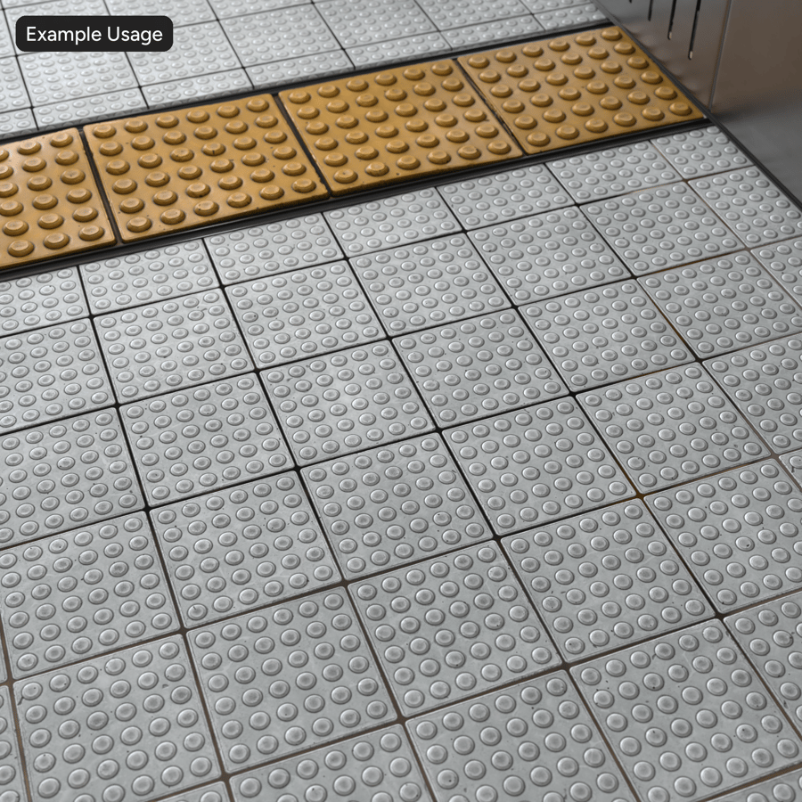 Тактильна плитка Tactile Dots Paver Texture, біла