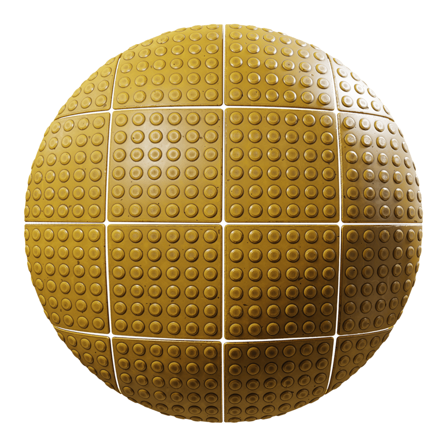 Tactile Dots Paver Texture, Yellow