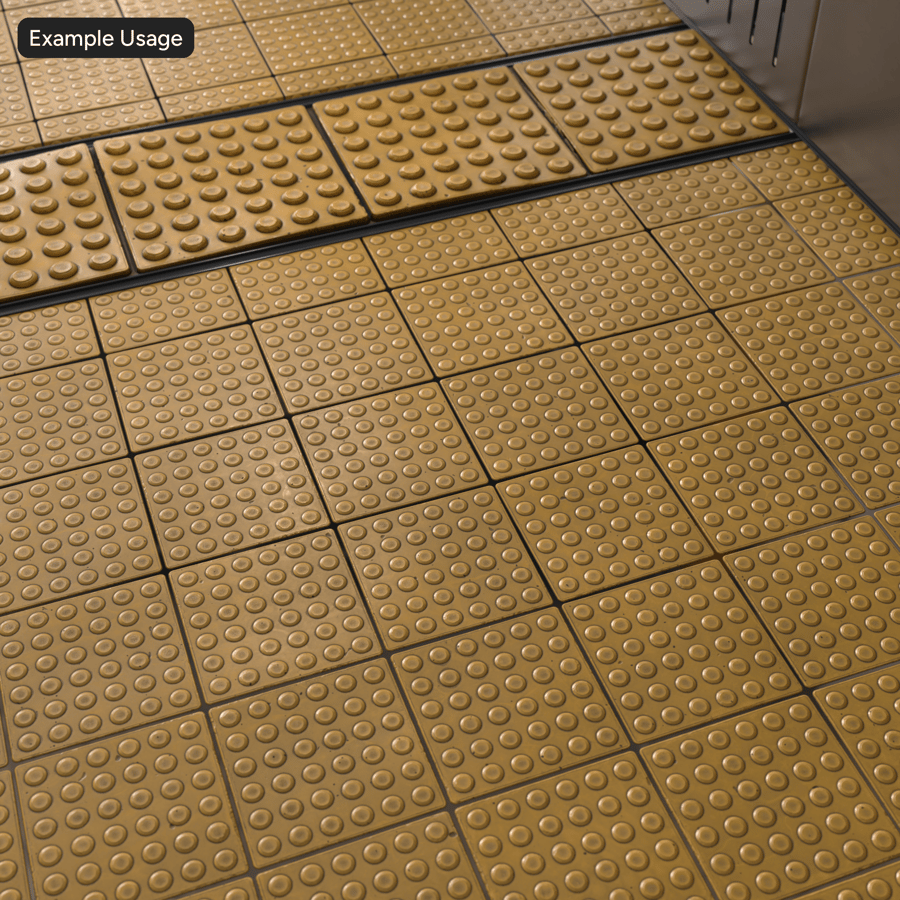 Tactile Dots Paver Texture, Yellow