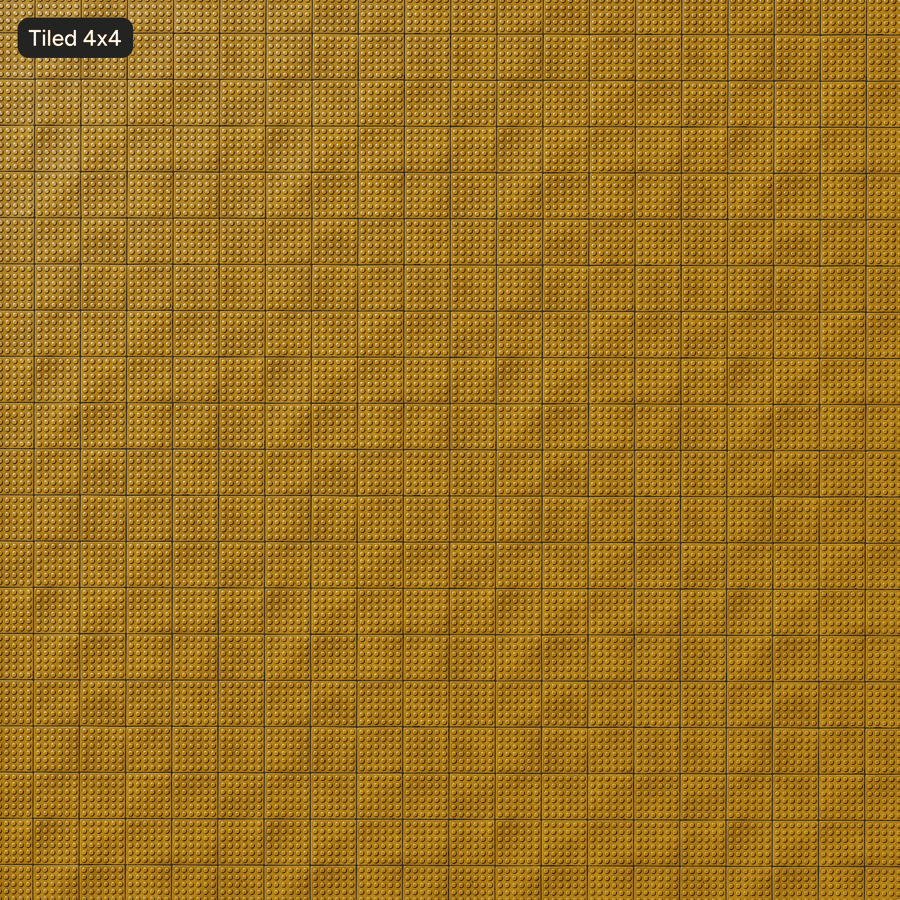 Tactile Dots Paver Texture, Yellow