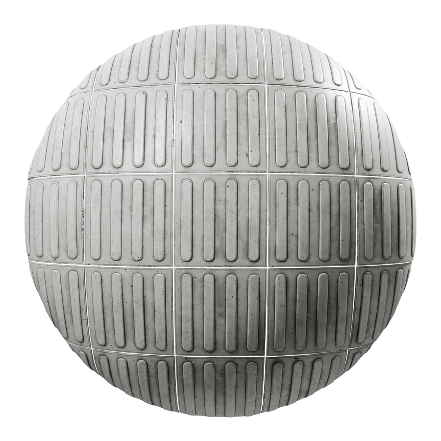 Tactile Lines Paver Texture, White