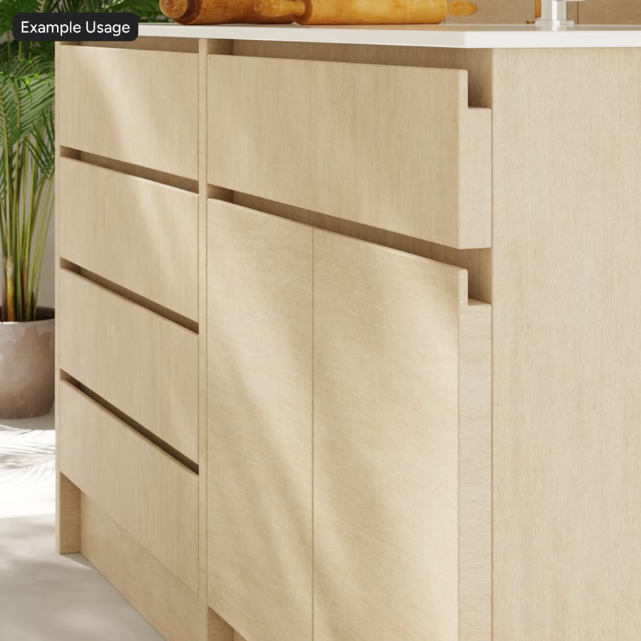 Slip Match Plywood Veneer Texture, Beige