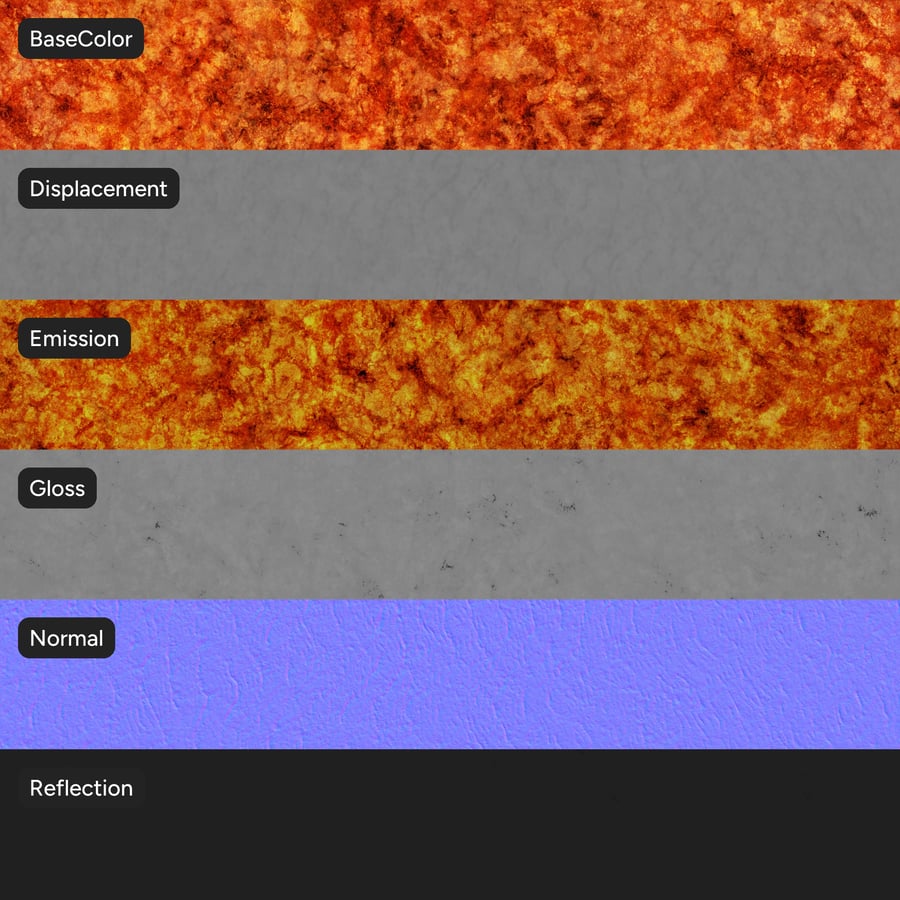 Geschmolzene Lava Textur