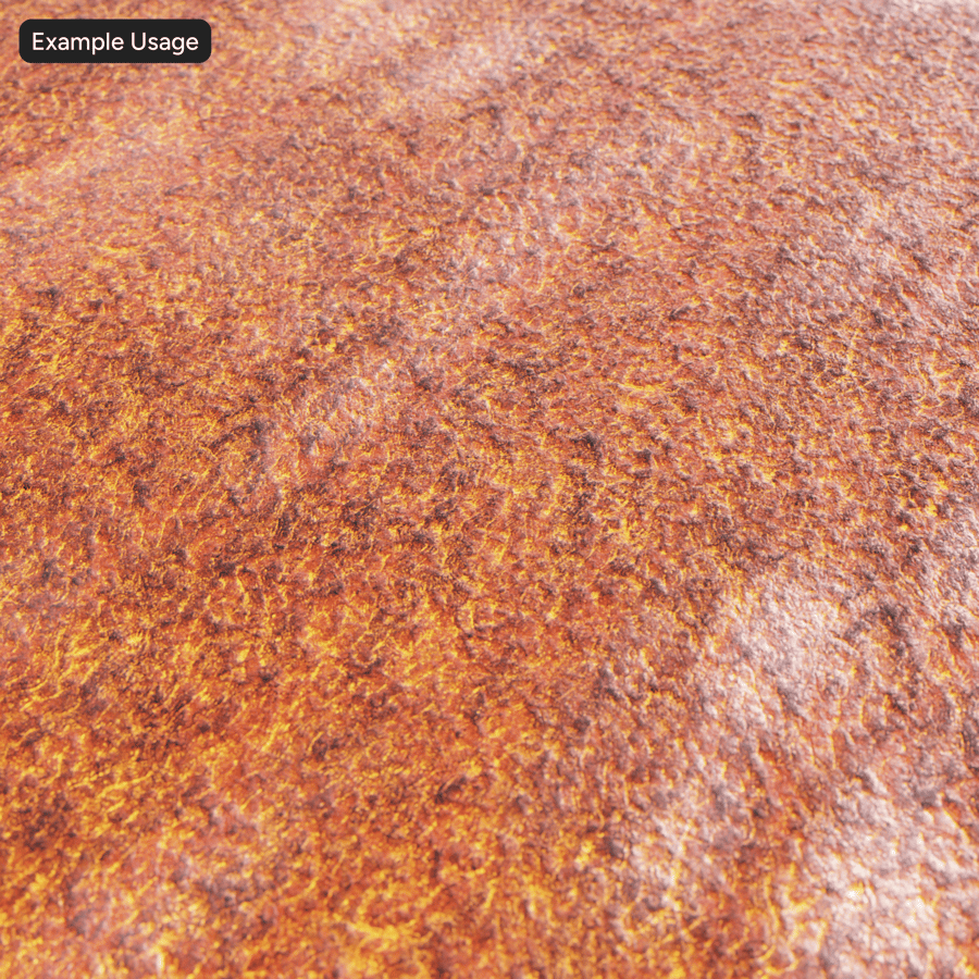 Gefaltete geschmolzene Lava Textur
