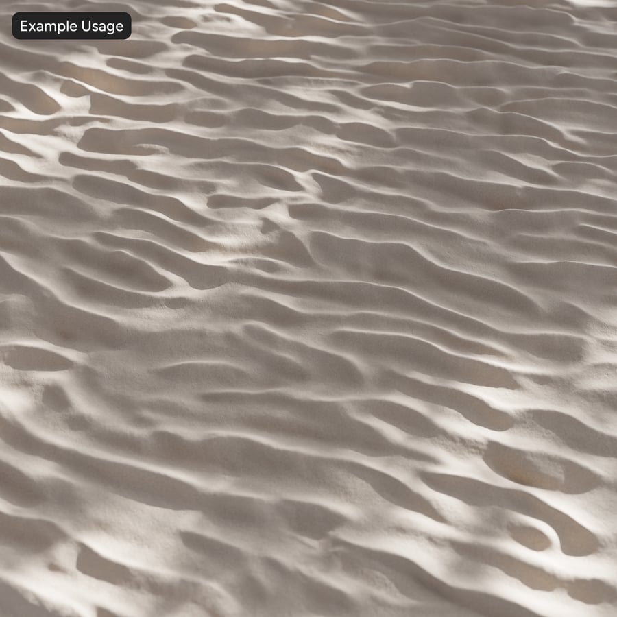 Gekräuselte Wüstensand Textur