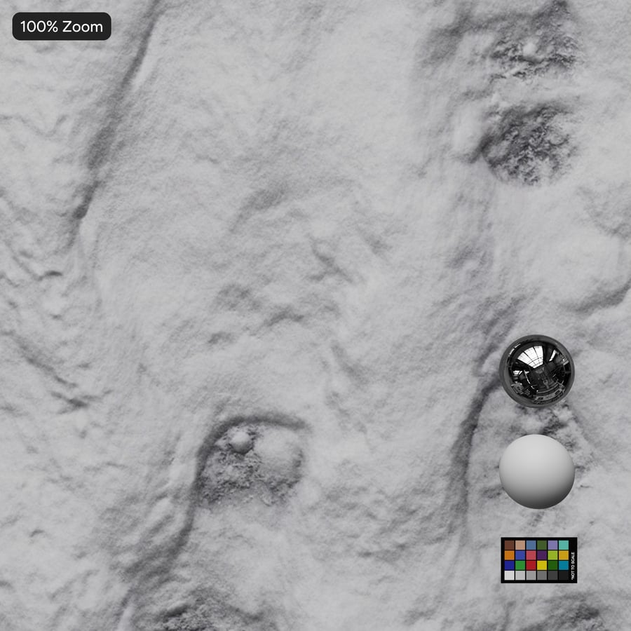 Tvåvägs fotspår snö textur