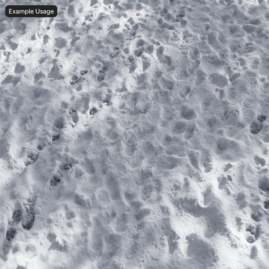 Tvåvägs fotspår snö textur