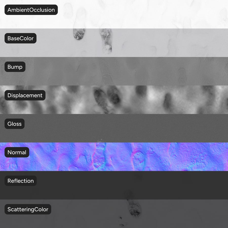 Tvåvägs fotspår snö textur