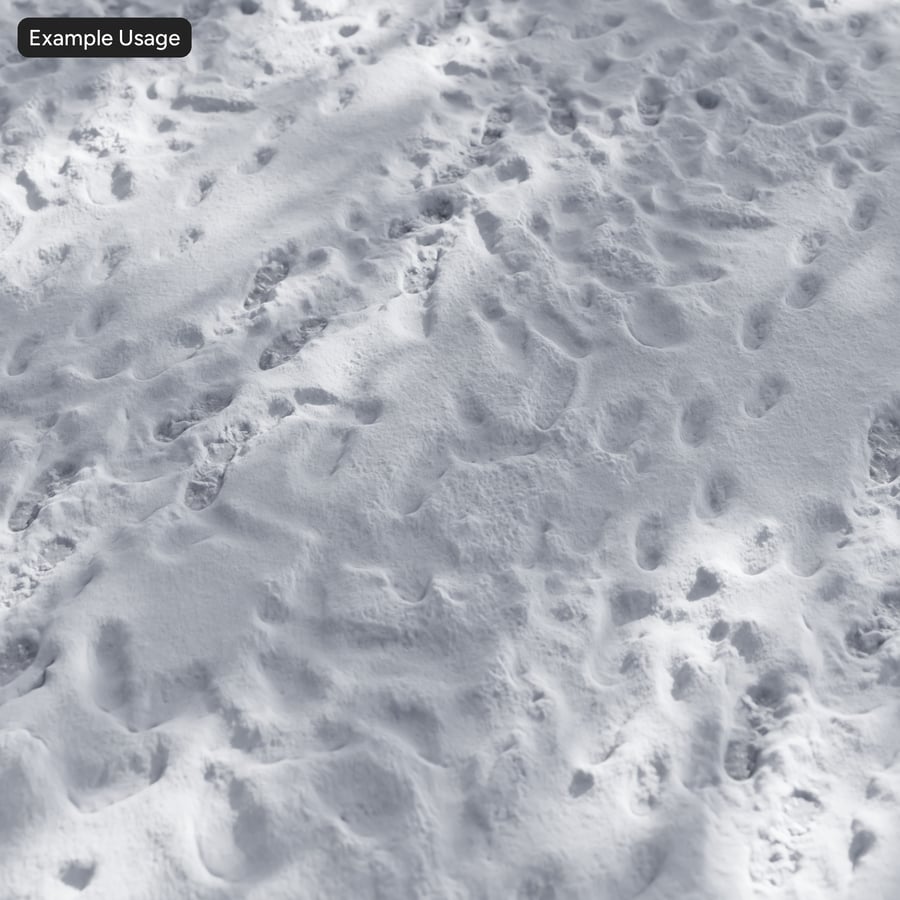 Wandering Footprints Snow Texture