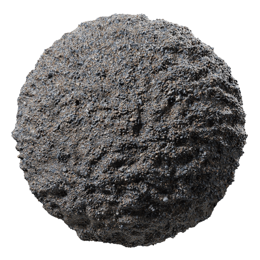 Small Pebbles on Dirt Texture