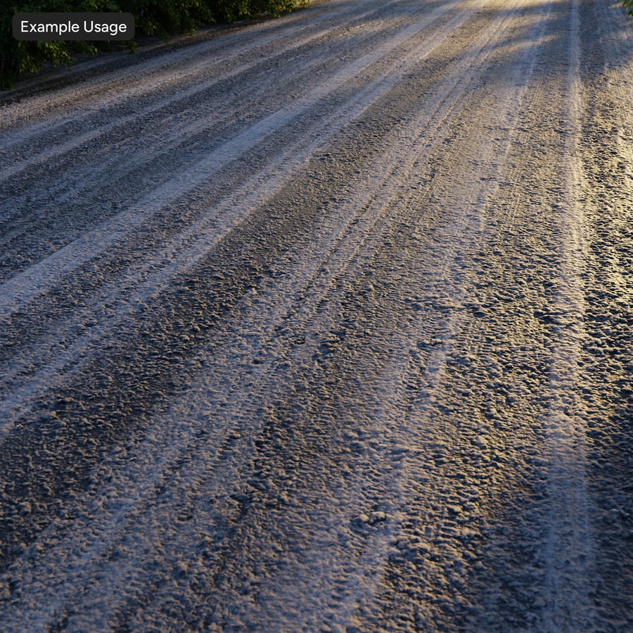 Tire Tracks Light Snow Texture
