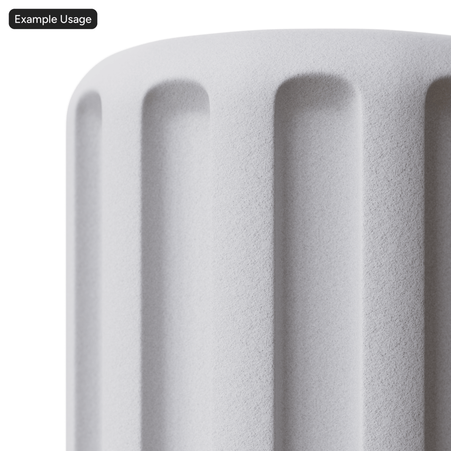 Flat Packing Foam Texture, White