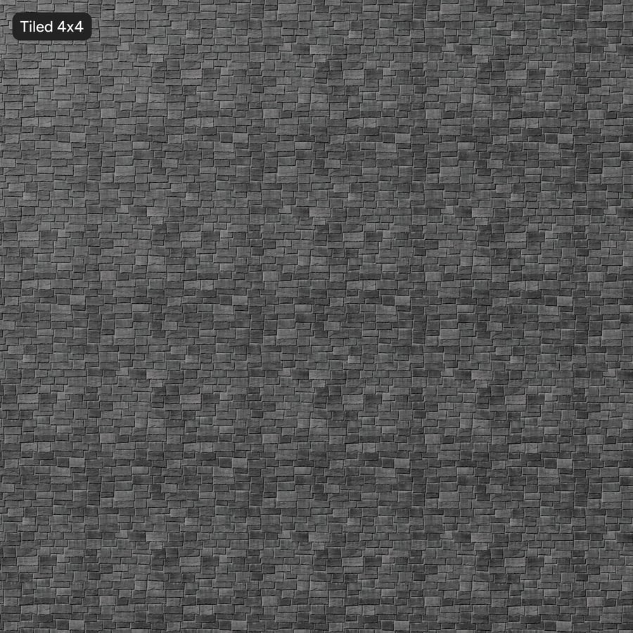 Old Crooked Slate Roofing Texture, Grey