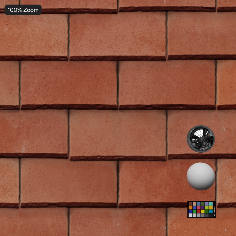 New Slate Roofing Texture, Red