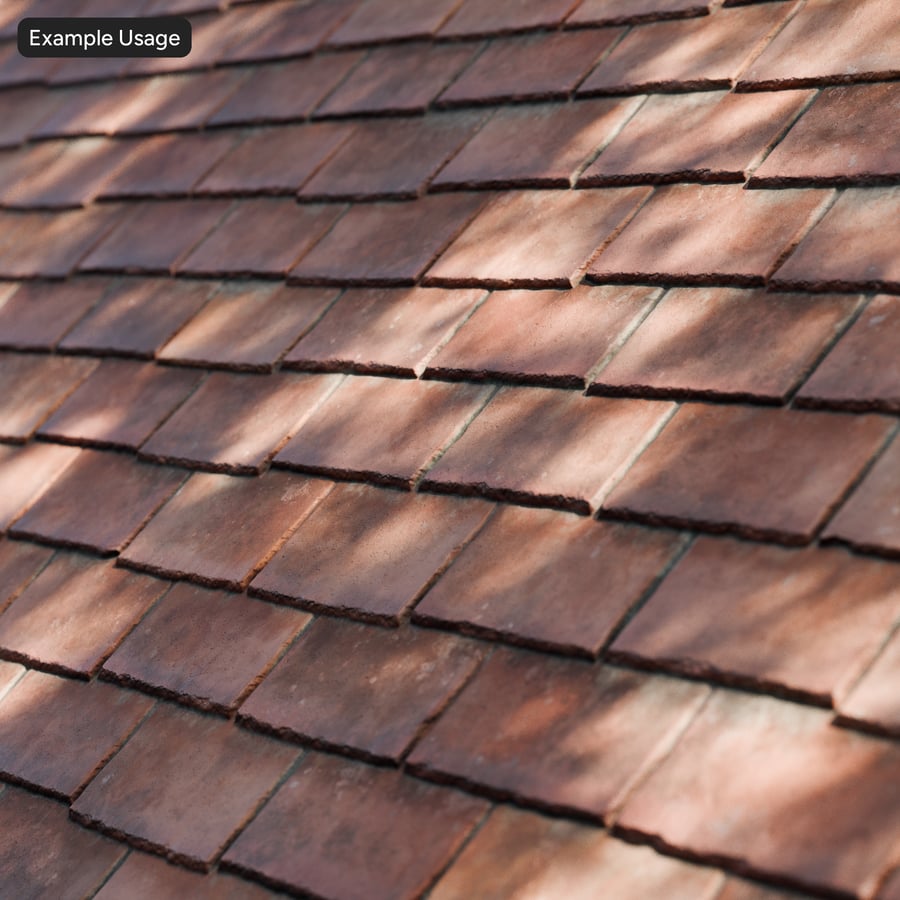 Old Slate Roofing Texture, Red