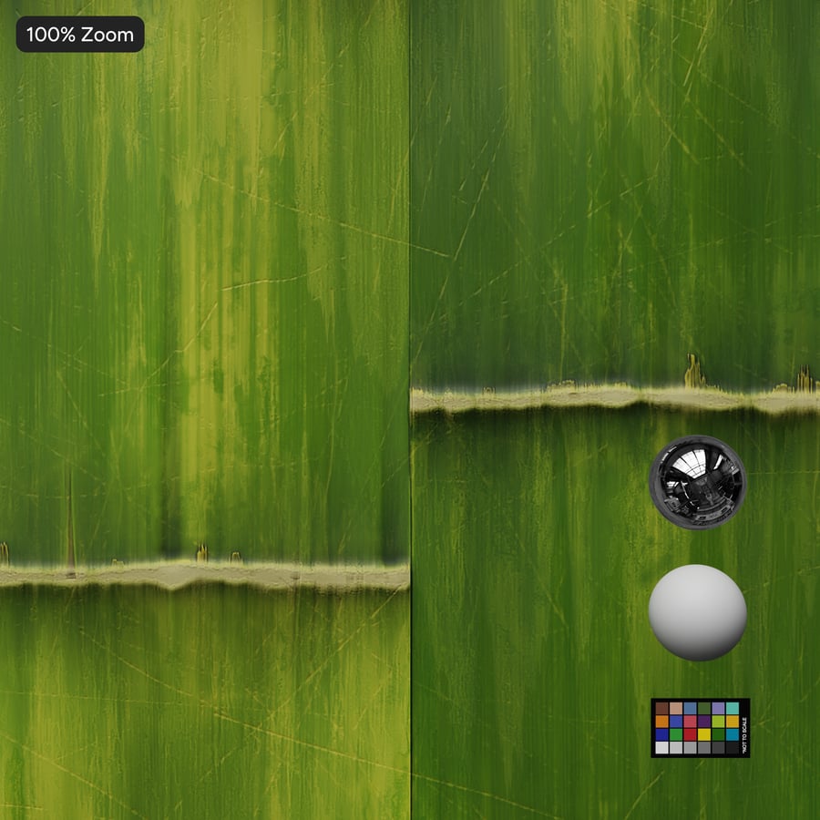 Discolored Bamboo Texture Atlas, Green