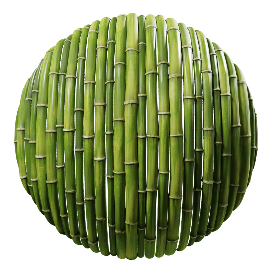 Bamboo Wall Texture, Yellowing Green