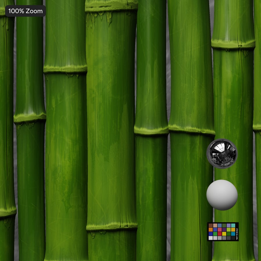 Bamboo Wall Texture, Fresh Green