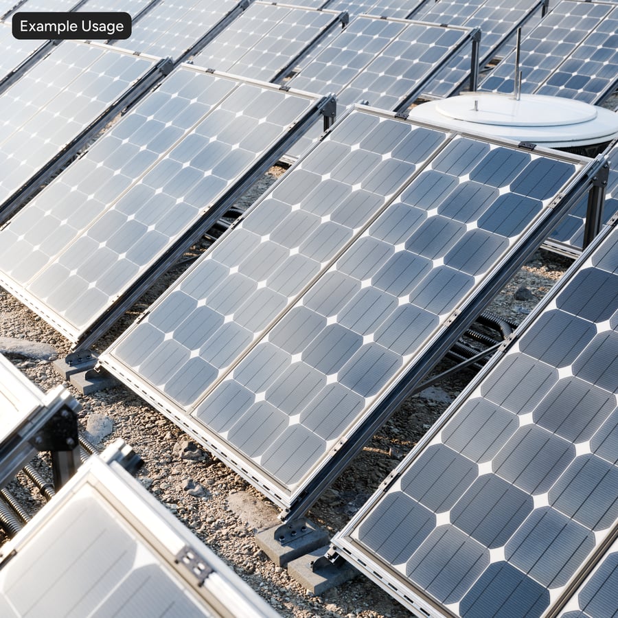 Clean Framed Type B Monocrystalline Solar Panels Texture