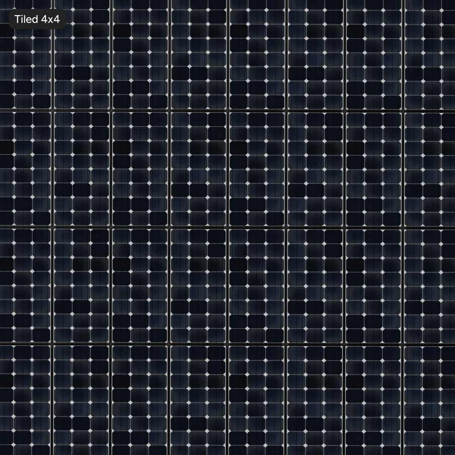 Clean Framed Type B Monocrystalline Solar Panels Texture