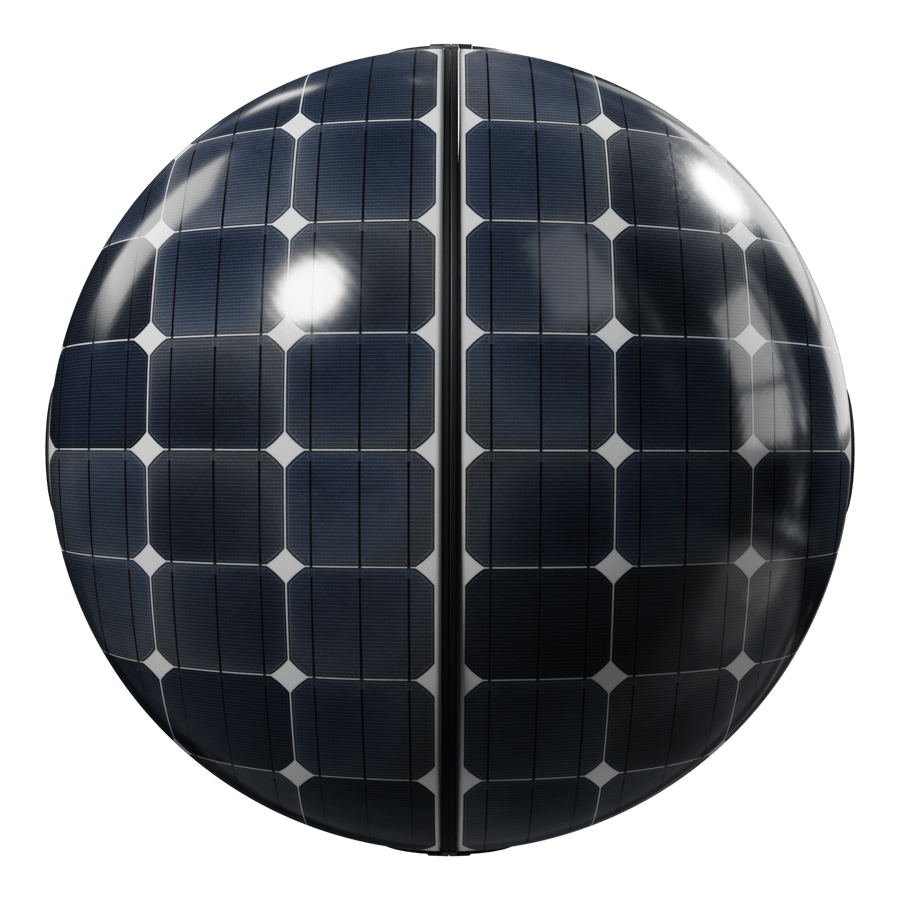 Clean Framed Type B Monocrystalline Solar Panels Texture