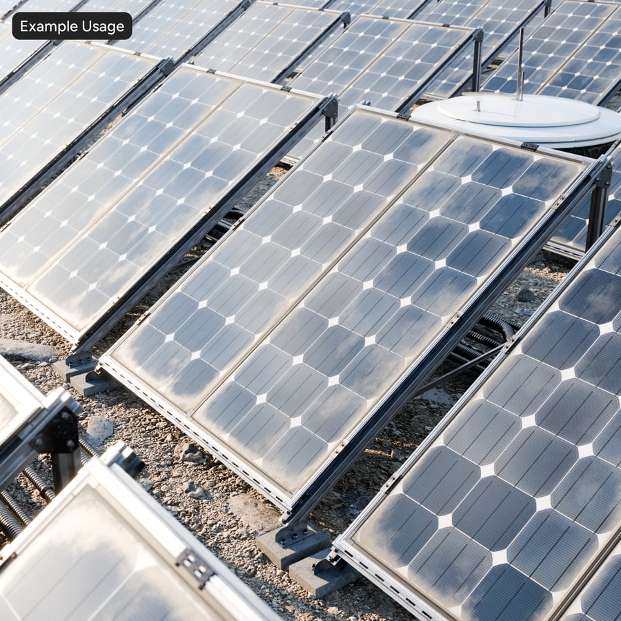 Dirty Framed Type B Monocrystalline Solar Panels Texture