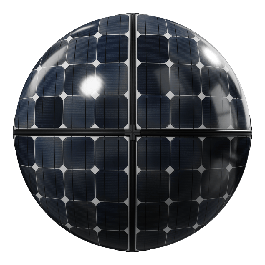 Clean Framed Type C Monocrystalline Solar Panels Texture