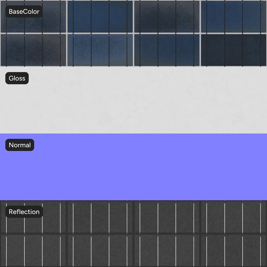 Schoon Type A Polykristallijne Zonnepanelen Textuur