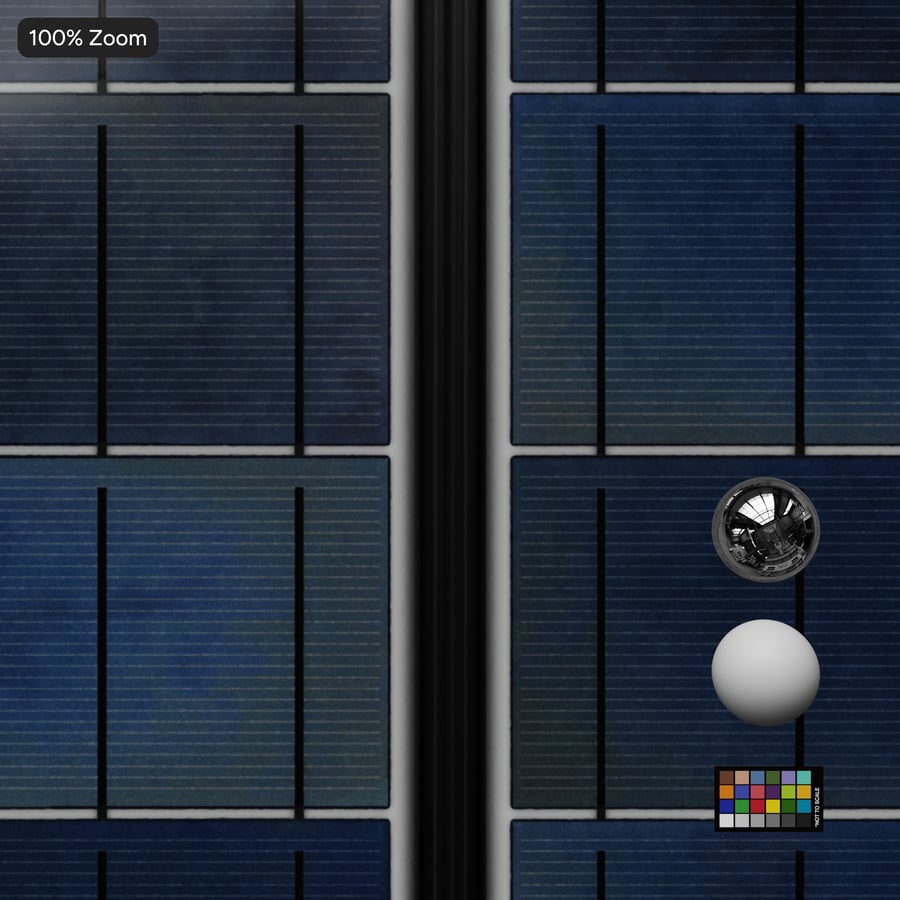 Clean Framed Type B Polycrystalline Solar Panels Texture