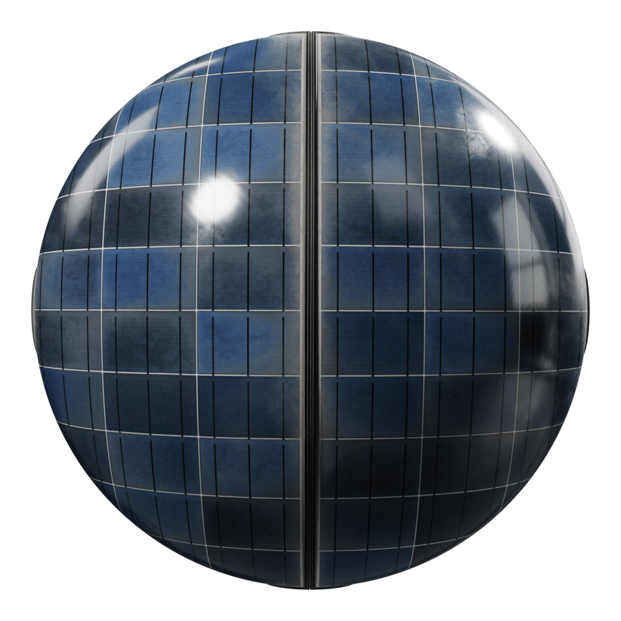 Dirty Framed Type B Polycrystalline Solar Panels Texture