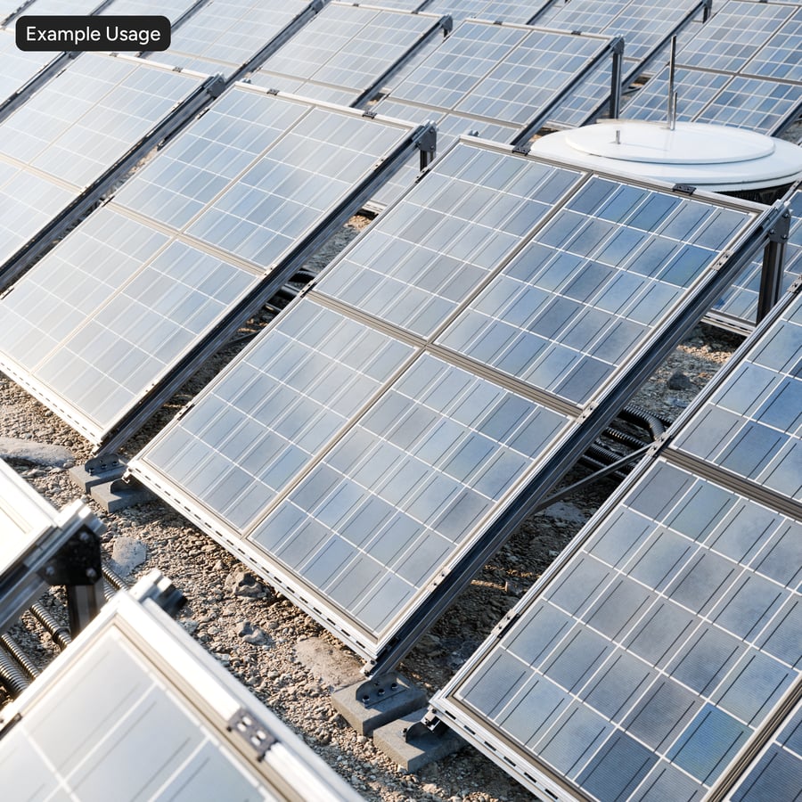 Clean Framed Type C Polycrystalline Solar Panels Texture