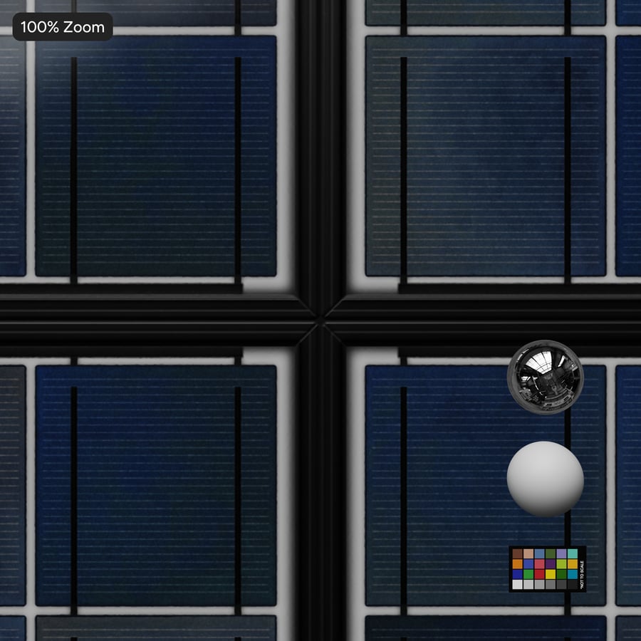Clean Framed Type C Polycrystalline Solar Panels Texture