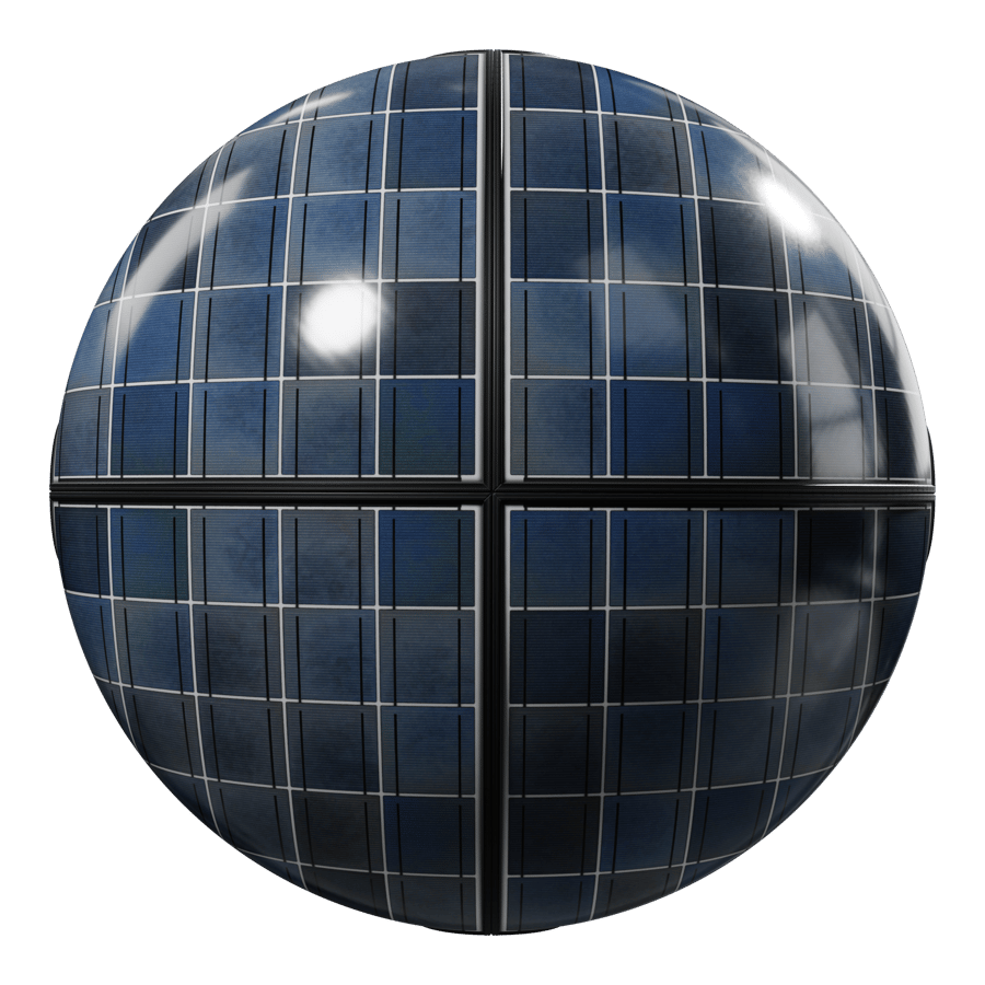 Clean Framed Type C Polycrystalline Solar Panels Texture