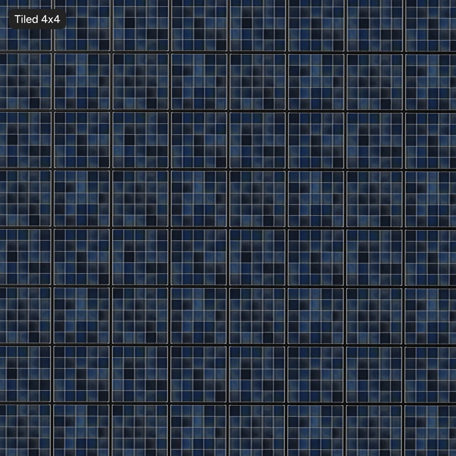 Clean Framed Type C Polycrystalline Solar Panels Texture