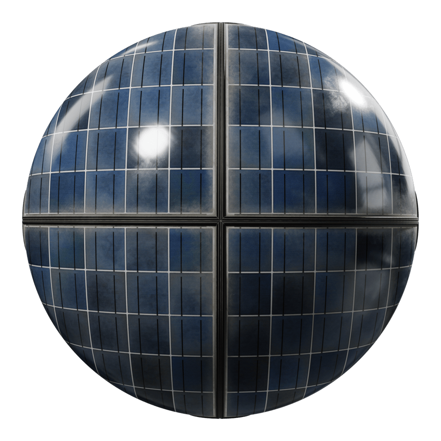 Dirty Framed Type C Polycrystalline Solar Panels Texture