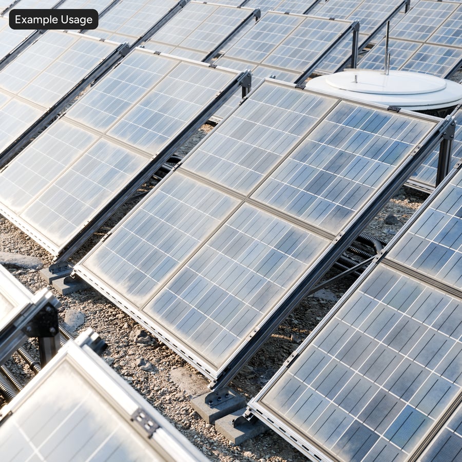 Painéis solares policristalinos tipo C com moldura suja Textura