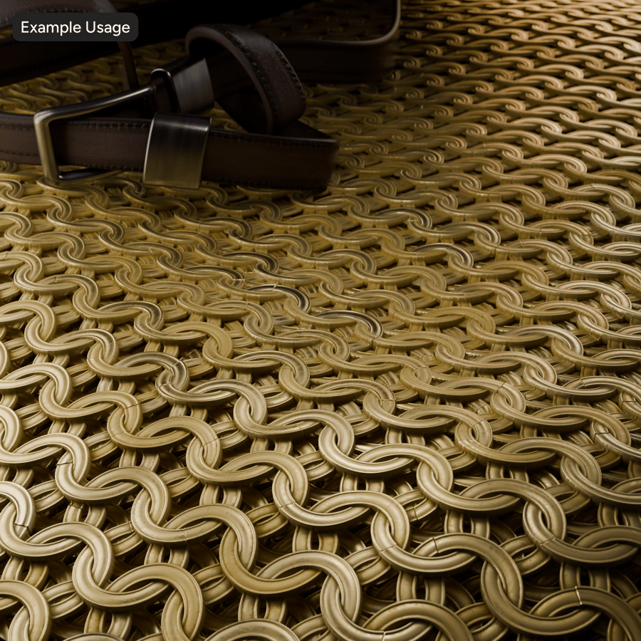 Flattened Chainmail Gold Texture