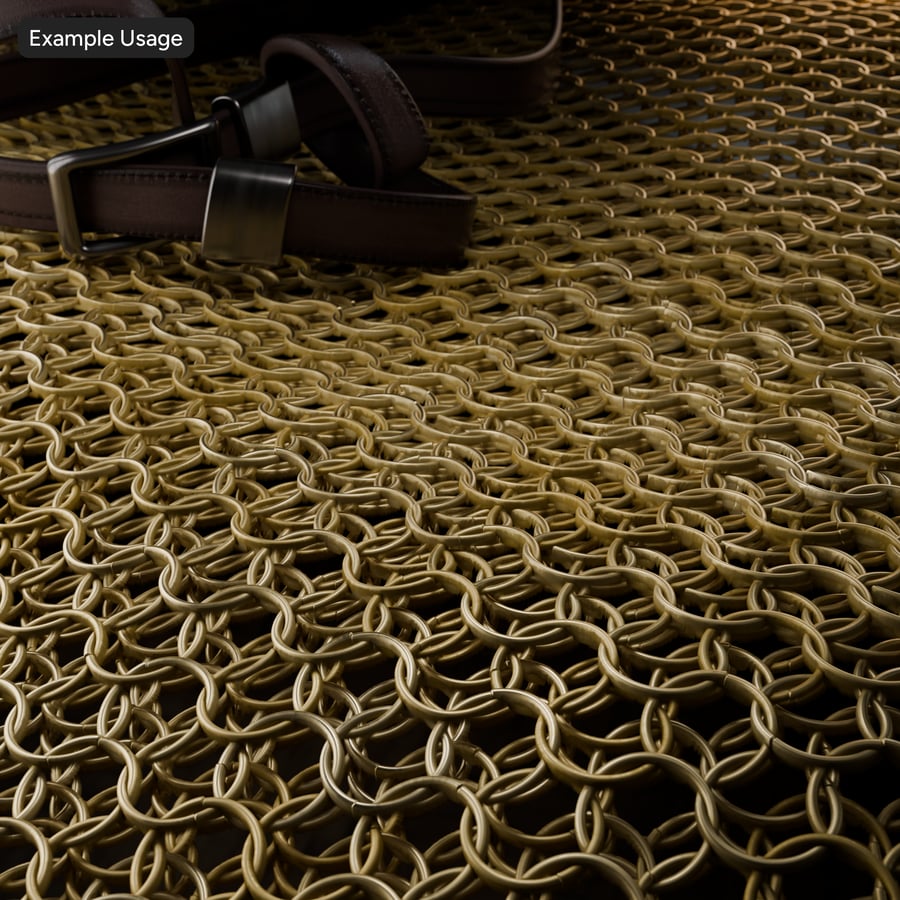 Thin Chainmail Gold Texture